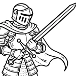 coloriage Chevalier d