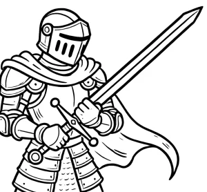 coloriage Chevalier d
