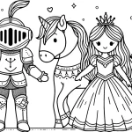 coloriage Chevalier pour enfants à télécharger