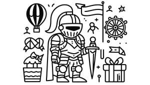 coloriage Chevalier en ligne