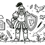 imprimer coloriage Chevalier gratuit