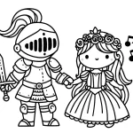 coloriage Chevalier de pour enfants