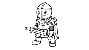 coloriage Chevalier et dessins