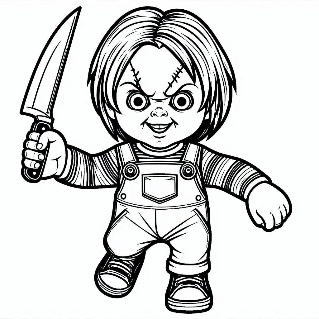 Tranh tô màu Chucky