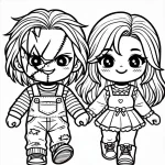 coloriage Chucky pour enfants à télécharger