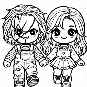 coloriage Chucky pour enfants à télécharger