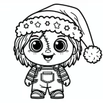 coloriage Chucky de pour enfants