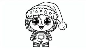 coloriage Chucky de pour enfants