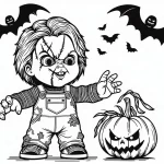 coloriage Chucky a telecharger