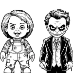 coloriage Chucky pour enfants a imprimer gratuit