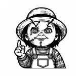 coloriage Chucky pour enfants