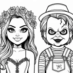 coloriage Chucky pour enfant de 8 ans