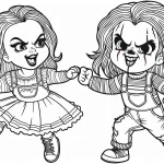 coloriage Chucky a dessiner et imprimer