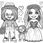 coloriage Chucky educatif pour enfant