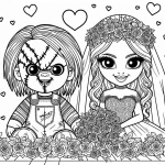 coloriage Chucky a colorier en ligne gratuitement