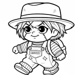 coloriage Chucky pour enfant