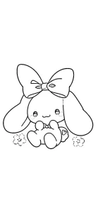 coloriage Cinnamoroll et apprentissage