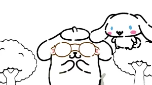 coloriage Cinnamoroll à imprimer pour enfant de 3 ans