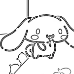 coloriage Cinnamoroll à imprimer pour enfant de 3 ans