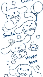 coloriage Cinnamoroll pour enfant de 8 ans