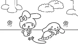 coloriage Cinnamoroll a colorier en ligne