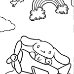 coloriage Cinnamoroll pour enfants à imprimer