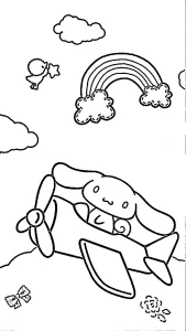 coloriage Cinnamoroll pour enfants à imprimer