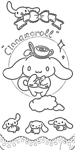 coloriage Cinnamoroll pour enfants à télécharger