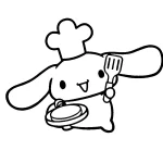 coloriage Cinnamoroll pour enfant de 3 ans