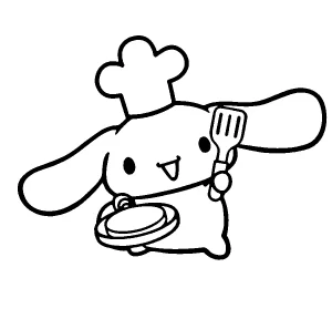 coloriage Cinnamoroll pour enfant de 3 ans