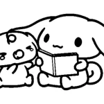 coloriage Cinnamoroll pour enfant de 2 ans