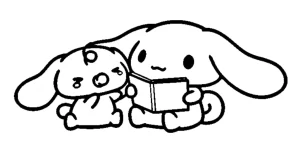 coloriage Cinnamoroll pour enfant de 2 ans