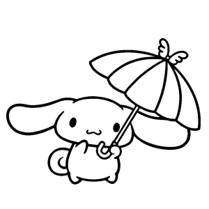 coloriage Cinnamoroll pour enfant de 7 ans