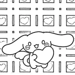 coloriage Cinnamoroll pour enfant à imprimer