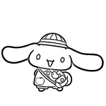 coloriage Cinnamoroll à imprimer pdf gratuit