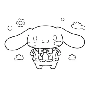 coloriage Cinnamoroll update à imprimer pour enfant de 10 ans