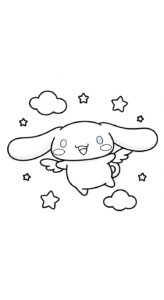 coloriage Cinnamoroll update pour enfant de 8 ans