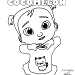 coloriage Cocomelon pour enfant de 5 ans