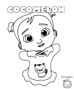 coloriage Cocomelon pour enfant de 5 ans