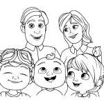 coloriage Cocomelon a colorier en ligne gratuitement