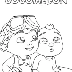 coloriage Cocomelon de pour enfants