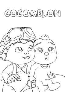 coloriage Cocomelon de pour enfants