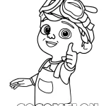 coloriage Cocomelon pour enfant de 4 ans