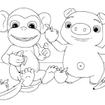 coloriage Cocomelon de pour enfants