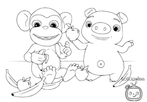 coloriage Cocomelon de pour enfants
