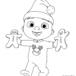 coloriage Cocomelon et decoupage