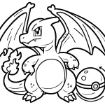 télécharger coloriage Dracaufeu gratuit