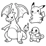 coloriage Dracaufeu pour enfants a imprimer