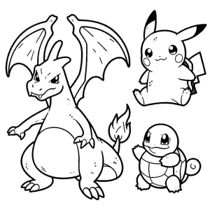 coloriage Dracaufeu pour enfants a imprimer