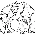 coloriage Dracaufeu educatif pour enfant